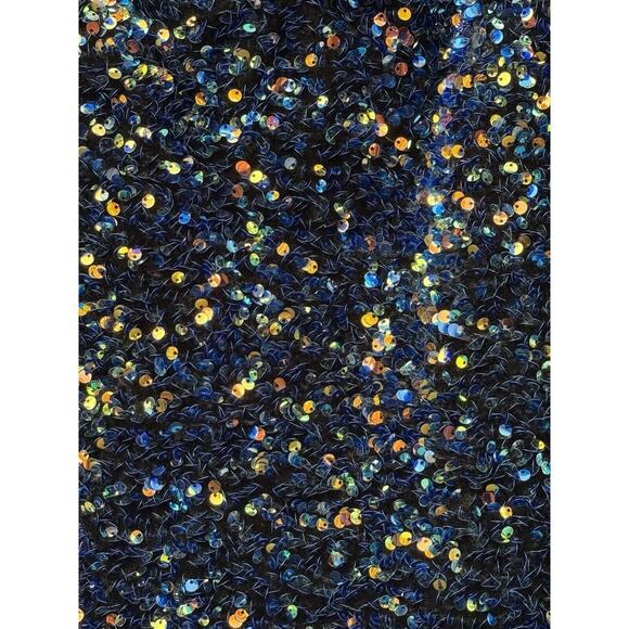 ZARA NWT WOMANS MULTICOLORED SEQUIN VELVET PUFF SLEEVE BODYCON MINI DRESS‎ SZ M - Picture 4 of 15